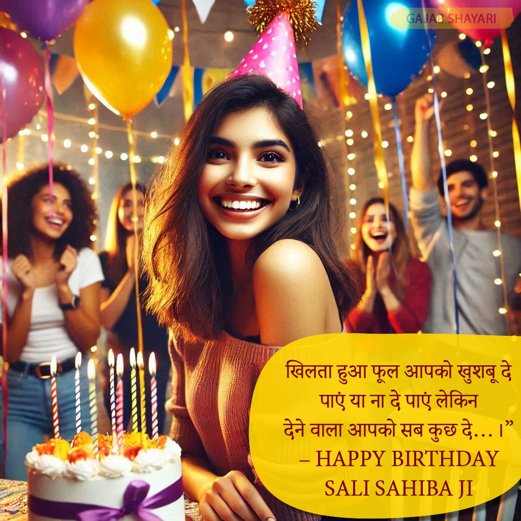 Happy birthday wishes for sali in hindi