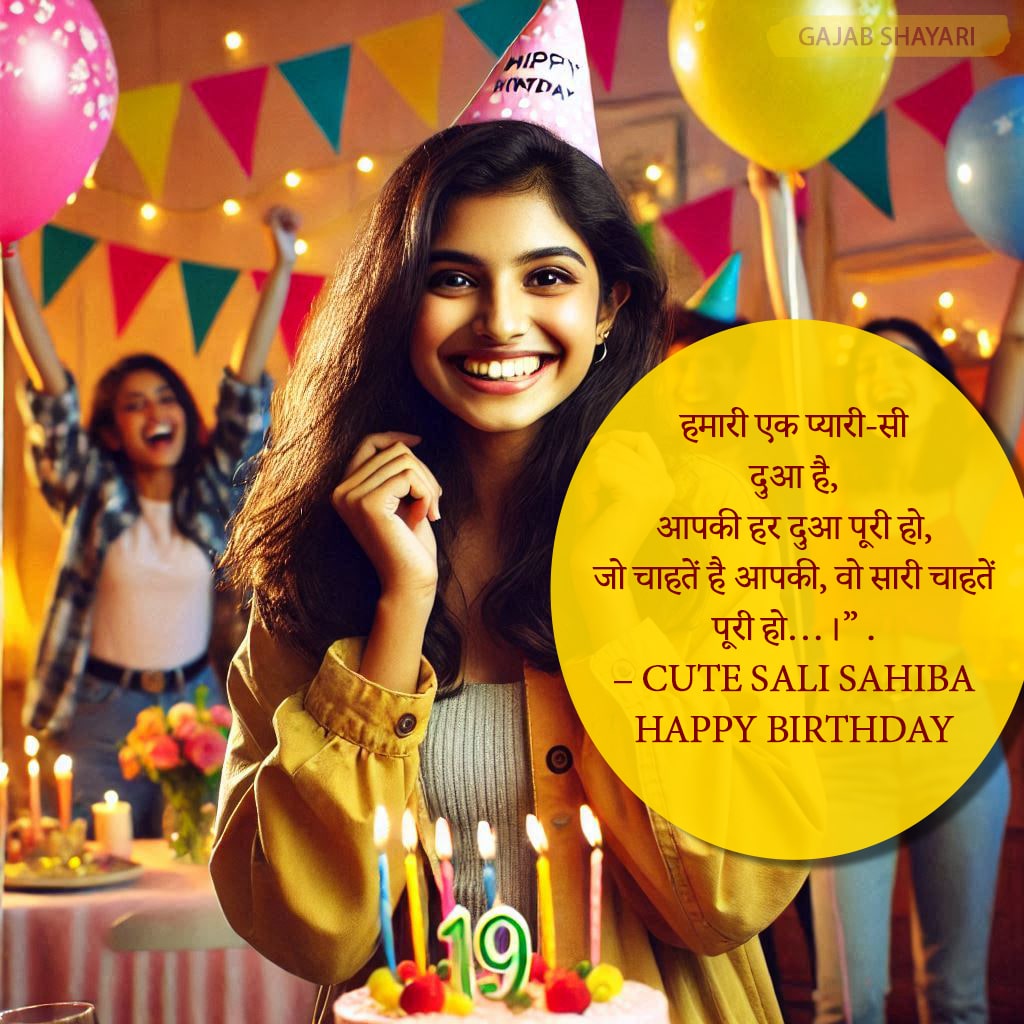 Happy birthday wishes for sali in hindi