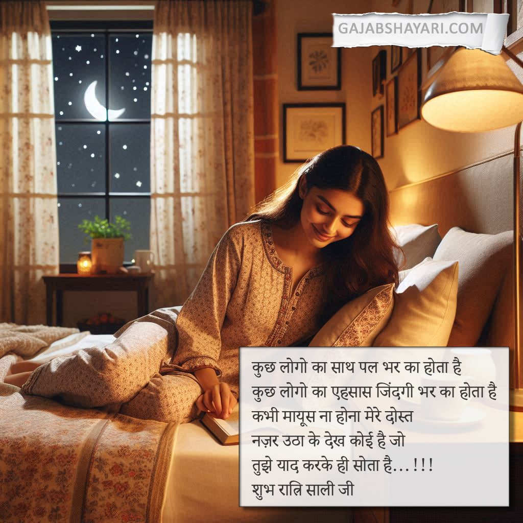 Good Night Sali Shayari