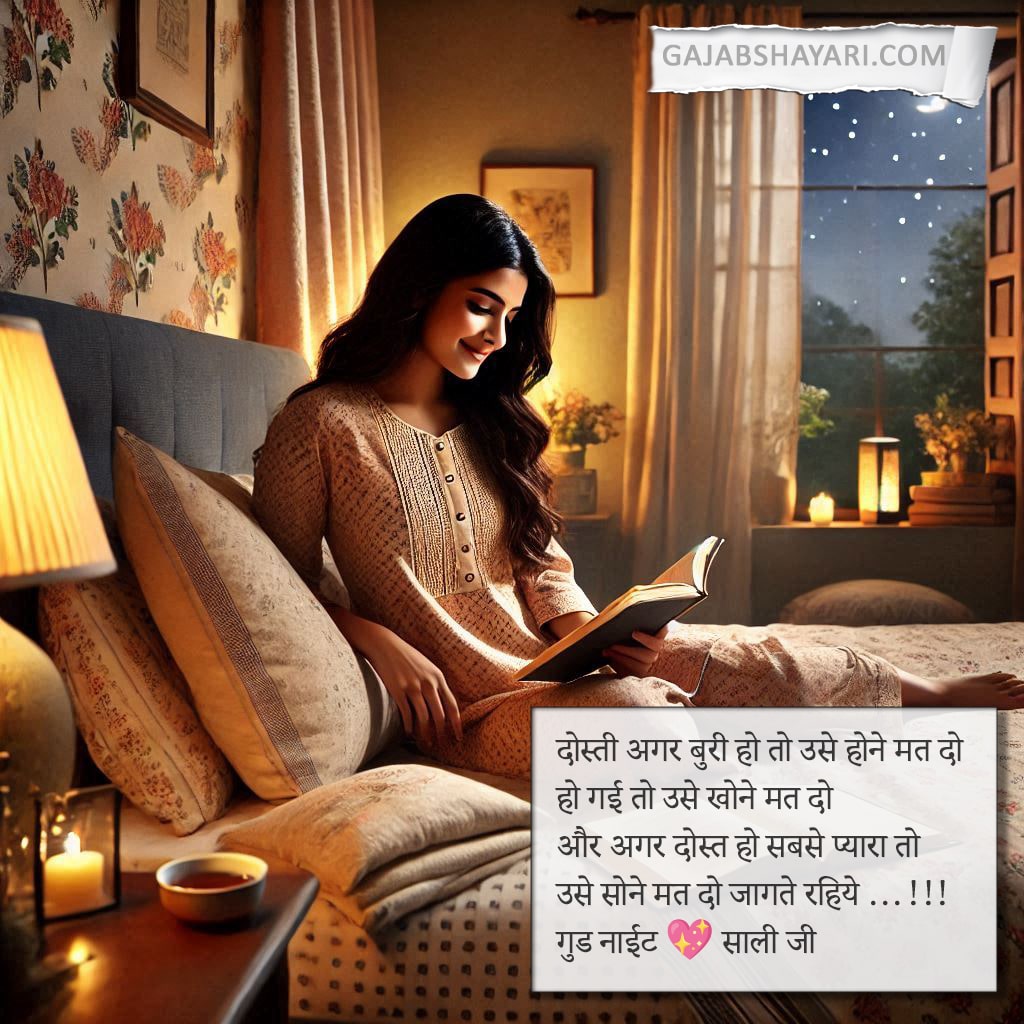 Good Night Sali Shayari